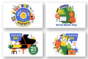 10 World Music Day Illustration, a Person Illustration by denayunebgt (Thumbnail 2 of 4)