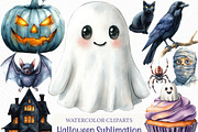 Halloween Sublimation Clipart, an Illustration by Craft Nest (Thumbnail 1 of 6)