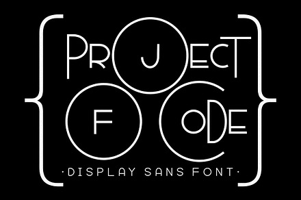Project Of Code - Display Sans Font, a Sans Serif Font by PutraCetol Studio