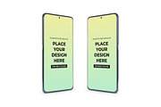 Smartphone Mockup Template Set, an Android Mockup by DesignRushMarket (Thumbnail 5 of 10)