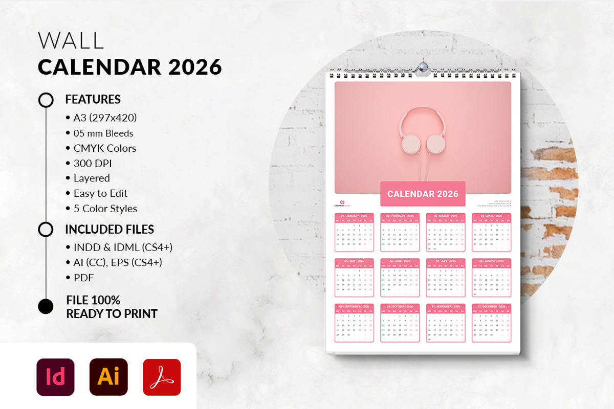 2026 Printable Wall Calendar preview 4