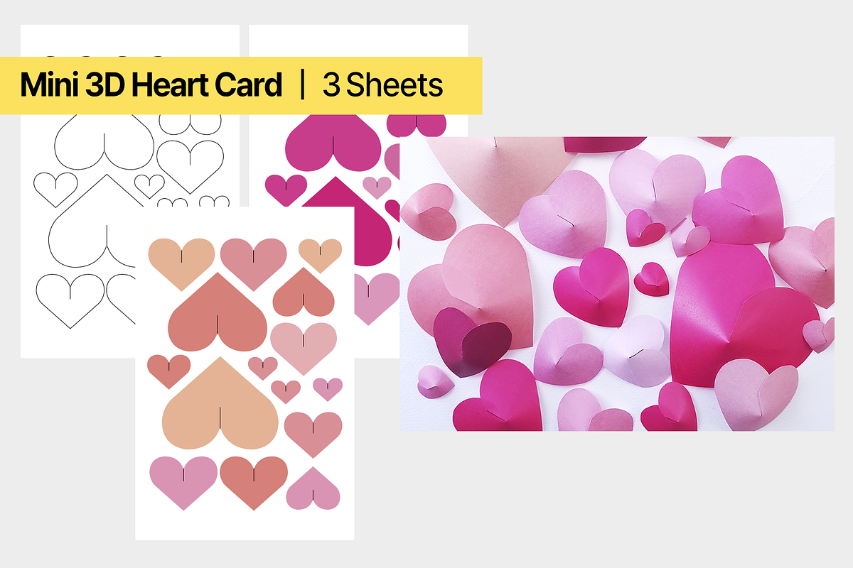Mother's Day Heart Card Printable, an Education Illustration by DRAWINART (Photo 5 of 9)