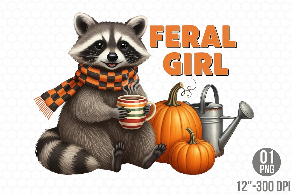Feral Girl Fall Png Autumn Feral Png, a Graphic by Designking (Photo 1 of 4)
