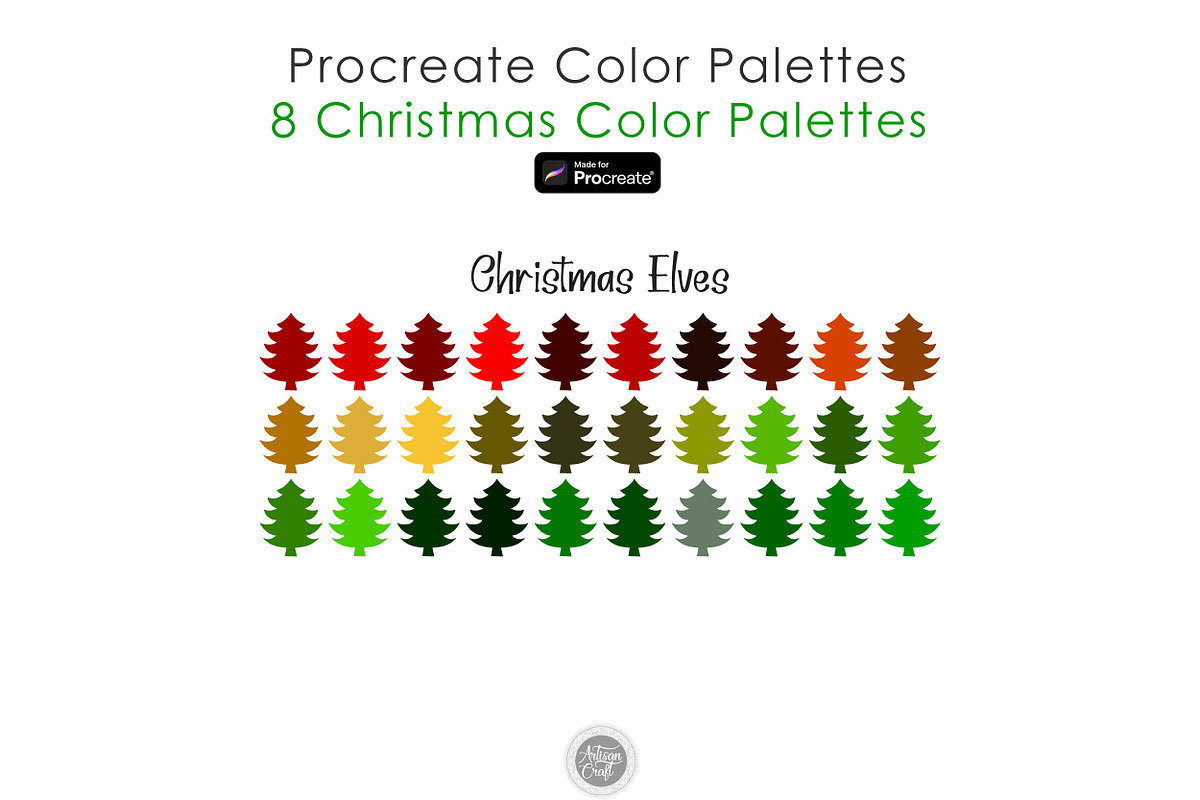 Procreate swatches for Christmas, a Palette Add-On by Artisan Craft (Photo 7 of 9)