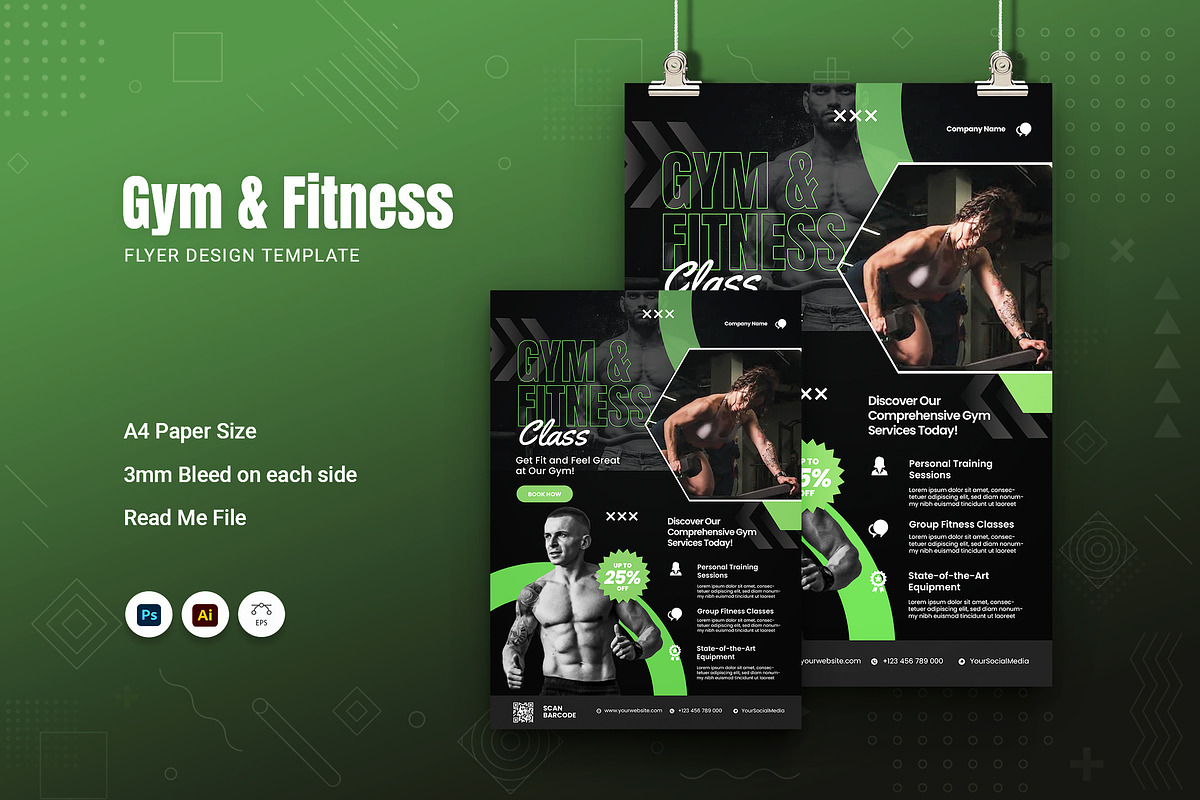 Gym Flyer, a Flyer Template by Fannan Studio (Photo 1 of 2)