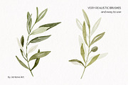 Realistic watercolor brushes - PS, a Brush Add-On by Jenteva Art (Thumbnail 4 of 13)