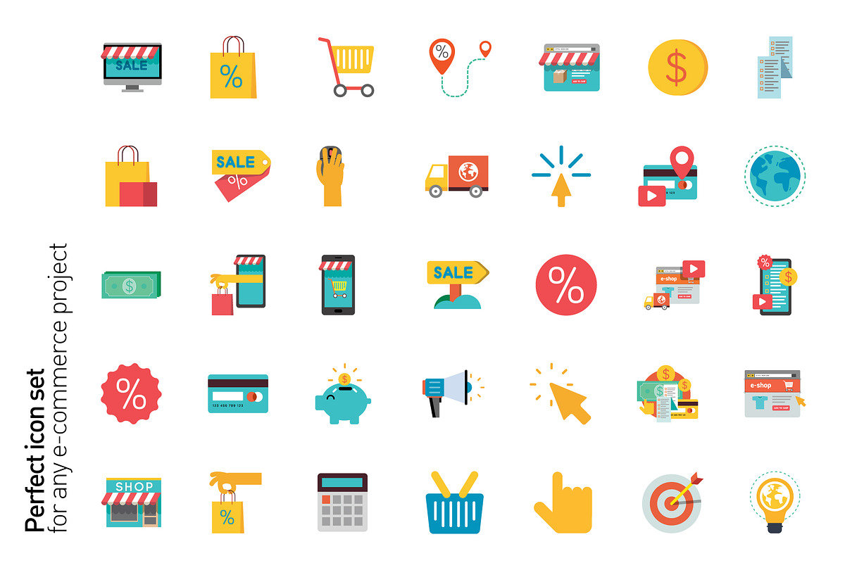 E-Commerce vector icon set, an Icon by Themefisher (Photo 2 of 3)