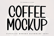 Coffee Mockup, a Sans Serif Font by FreshTypeINK (Thumbnail 1 of 7)