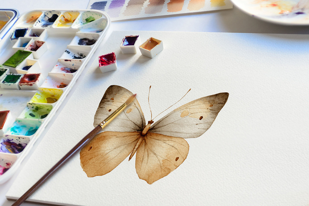 Magical Butterfly Wings Watercolor, an Animal Illustration by Deckar_art (Photo 2 of 3)