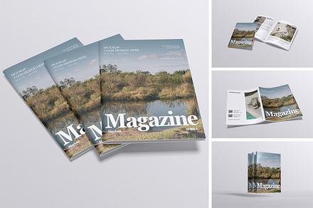 Magazine Mockup, a Books & Magazine Mockup by xavier_studio