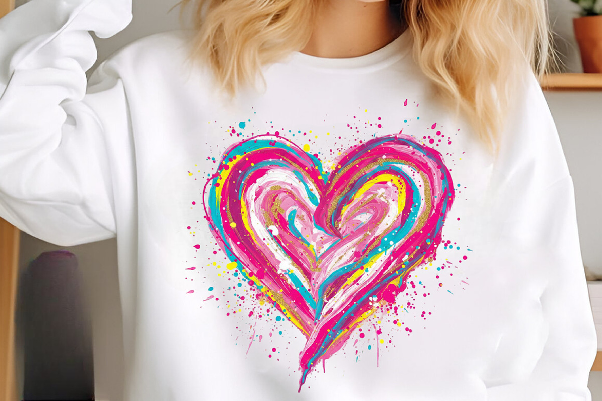 Colorful Brushstroke Valentines Png, an Illustration by SinaCreation (Photo 2 of 11)