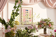 BRIDGET | Floral Frame Mockups SET, a Household Mockup by SoleilHomeMockups (Thumbnail 11 of 12)