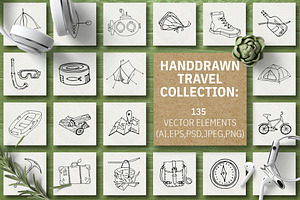 Hand Drawn Travel Collection