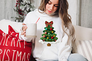 Coquette Faux Yarn Christmas Tree, an Illustration by designcity5 (Thumbnail 6 of 8)