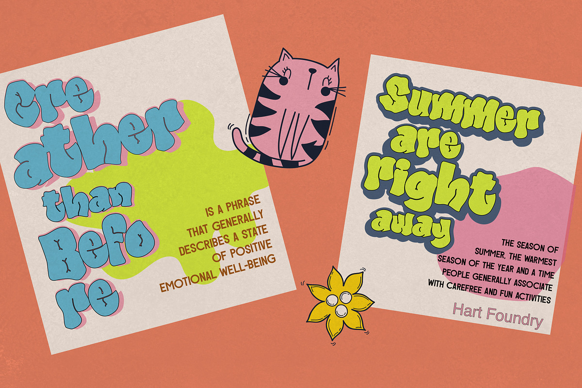 Party Pop, Bubble font, a Font by Hart Foundry™ (Photo 6 of 10)