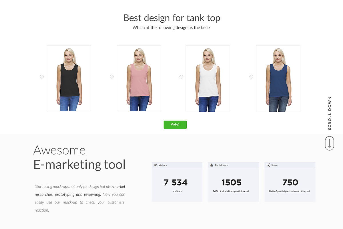 Women Tank Mock-ups Set FREE DEMO, a Books & Magazine Mockup by Apparel_Mockups (Photo 19 of 24)