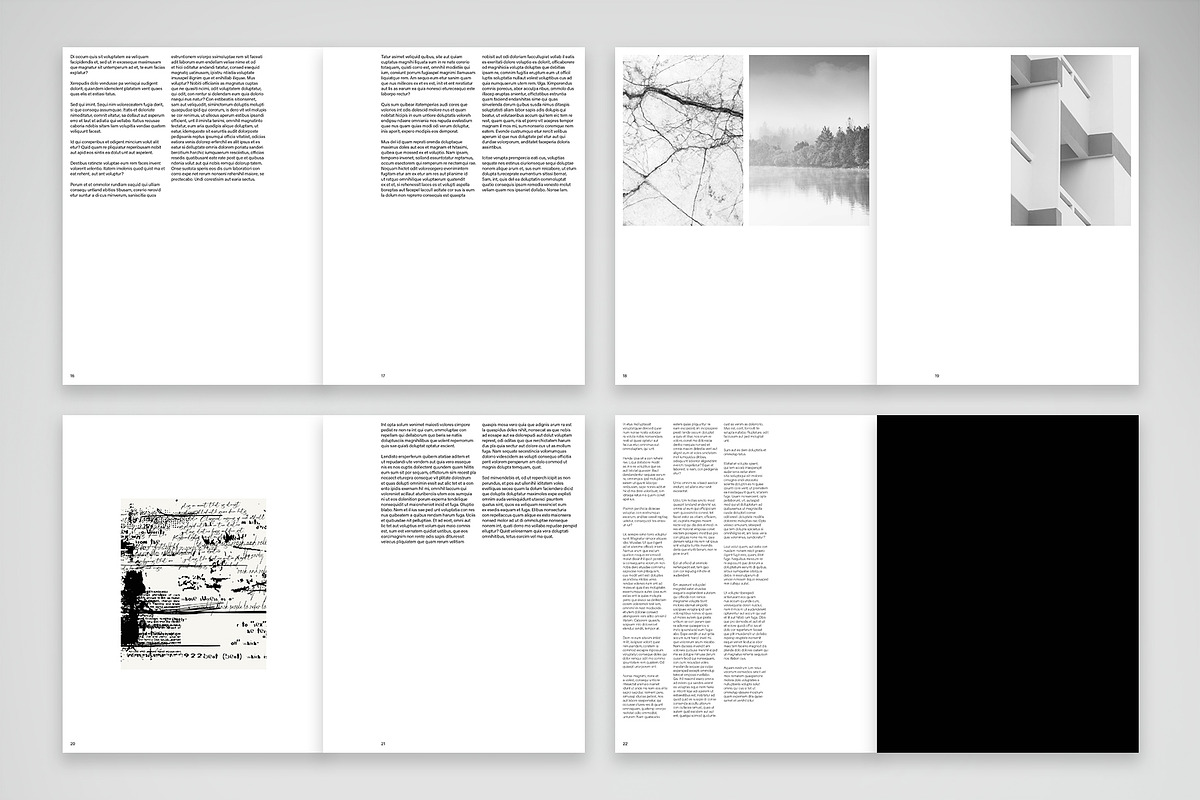 Minimal Black & White Editorial preview 4