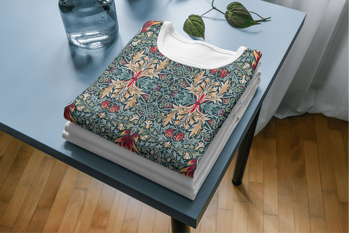 William Morris Seamless Pattern 15, a Pattern Graphic by ARTOZEN DIGITAL (Photo 7 of 15)
