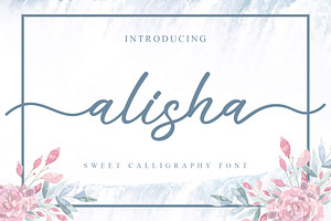 Alisha - Sweet Calligraphy Font