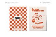 Super Burger Collection, a Background Graphic by Martyshova (Thumbnail 14 of 22)