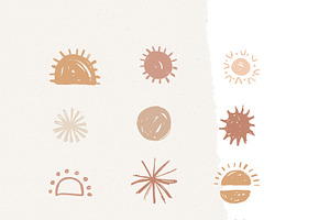 SUN ILLUSTRATION / Vector & Png