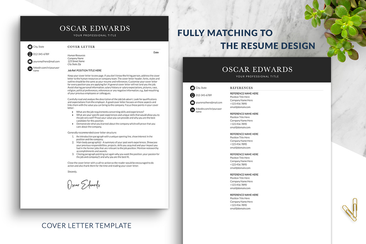 Modern Simple CV Resume Word, a Resume Template by BestResumes.Co (Photo 3 of 7)