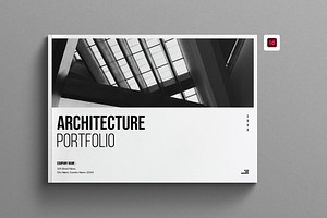 Architecture Portfolio Template Land, a Brochure Template by Work-Envance