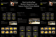 Gym-24 React Landing Page, a React Template by WebMasteryStudio (Thumbnail 1 of 6)