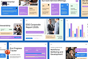 ESG Corporate Report Pitch Deck, a Presentation Template by Claymoon Lab (Thumbnail 2 of 7)