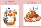 Valentine’s Day Happy Hen Illustrati, a Decorative Illustration by Dashnpro (Thumbnail 2 of 8)