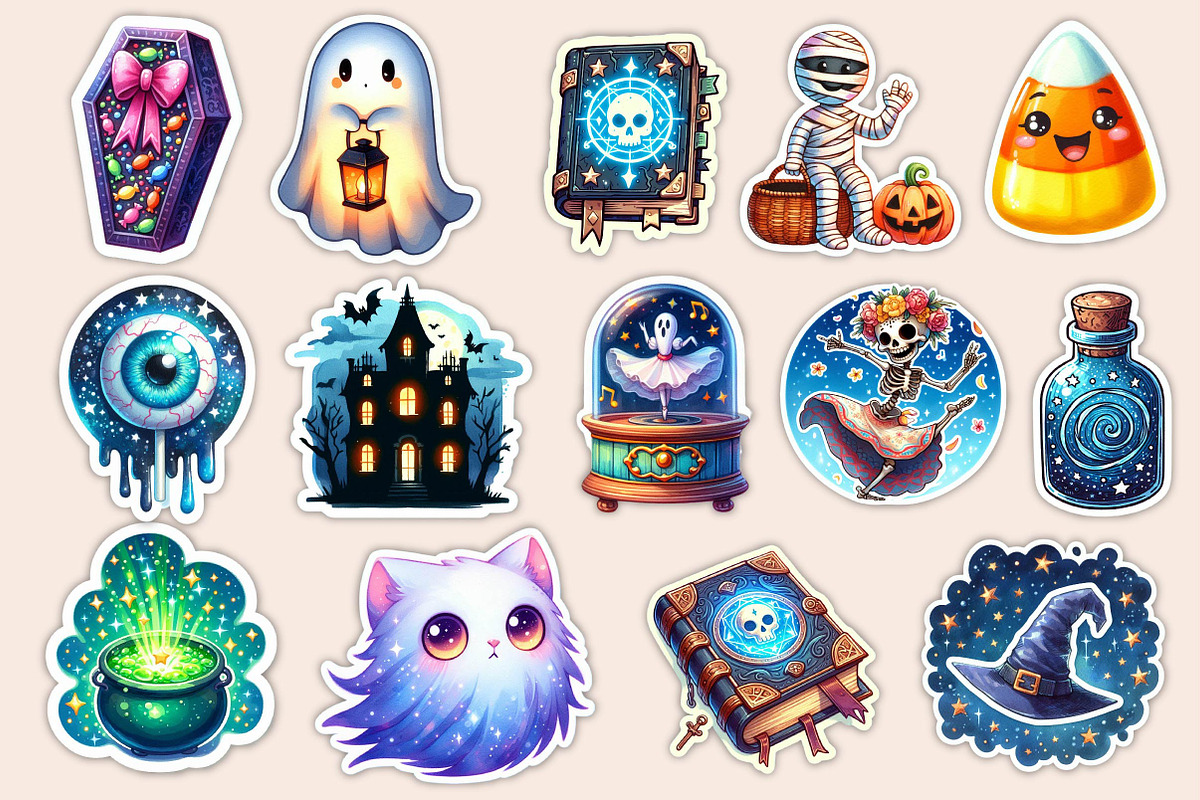 Halloween Stickers PNG, an Illustration by Dream Creation (Photo 2 of 3)
