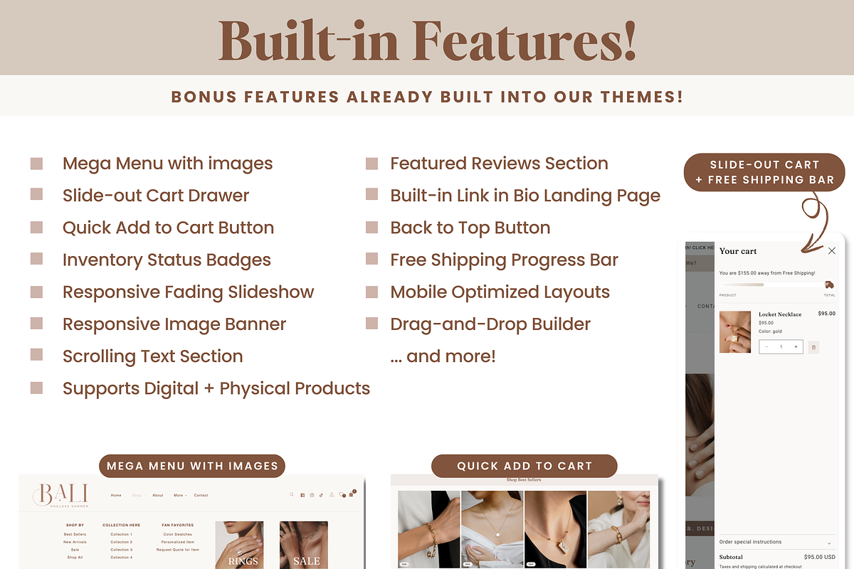 Neutral Shopify Theme for Jewelry preview 2