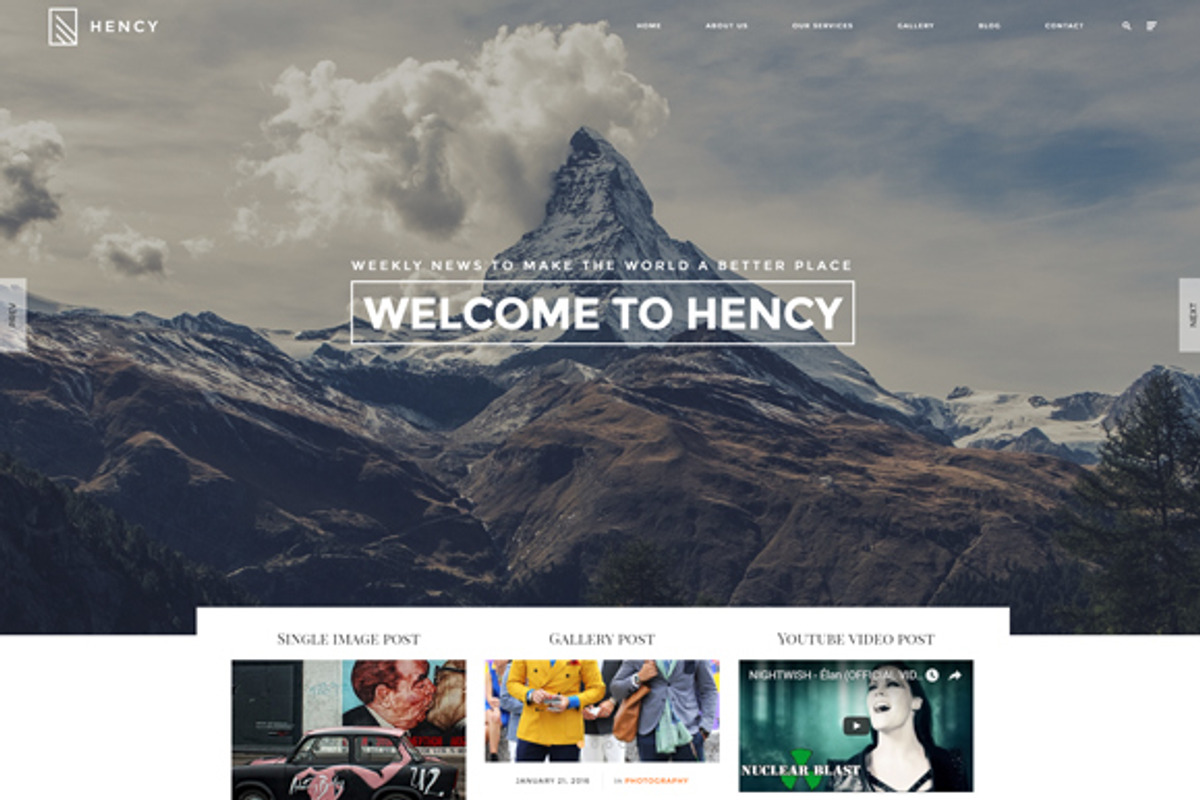Hency - Portfolio HTML Template, a Websites & App Template by FlyTemplates.com (Photo 2 of 8)