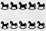 Rocking Horse Silhouette SVG, an Object Illustration by newminddesign (Thumbnail 1 of 3)