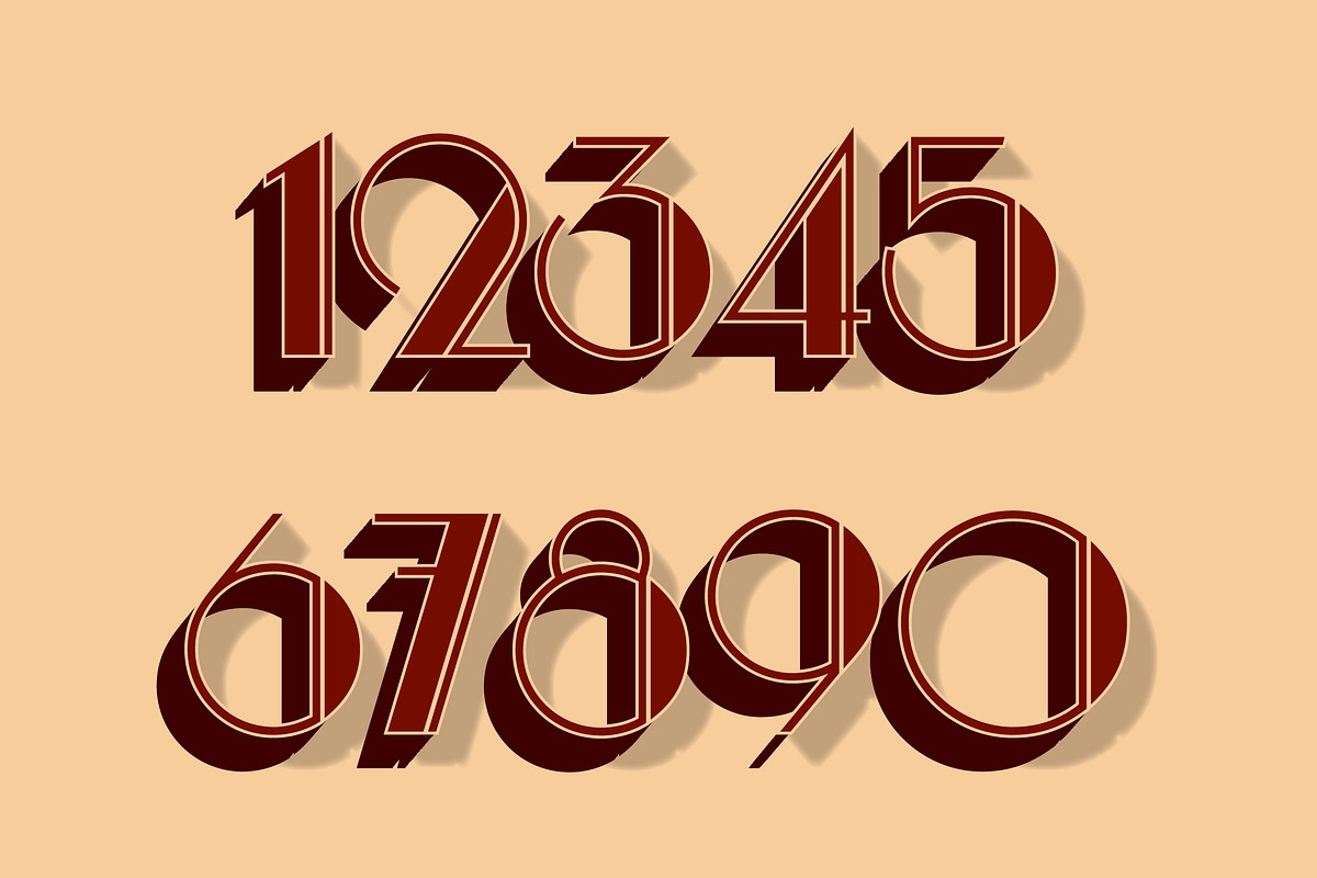 Vintage Art Deco Shadow Text Effect preview 2