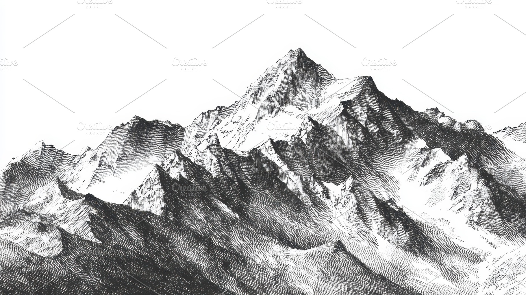 Majestic mountain range with steep, a Photo by Pavel_design