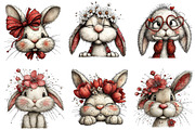 Bunny Faces Easter Bundle, an Illustration by CreationArt (Thumbnail 3 of 5)