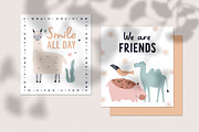 Cute childish cards with animals set, an Animal Illustration by Good Studio (Thumbnail 9 of 12)