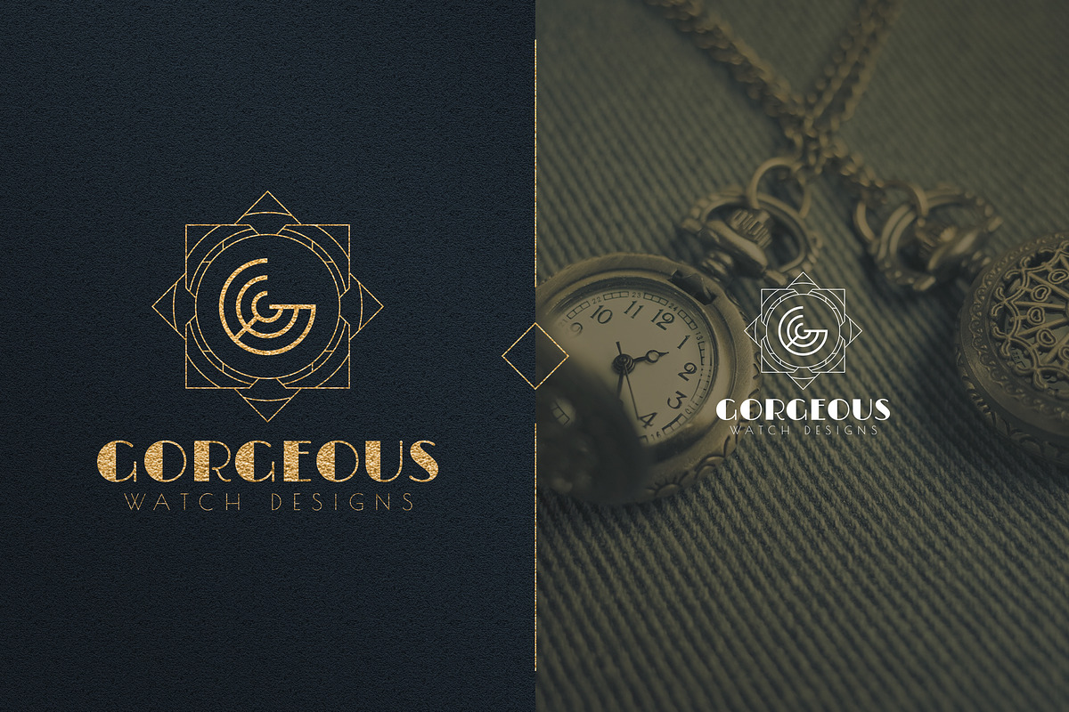 Art Deco A-Z Logo Templates, a Branding & Logo Template by VP Fonts (Photo 8 of 29)