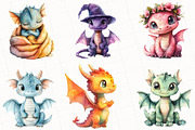 Baby Dragon Sublimation Clipart, an Illustration by OK Design (Thumbnail 5 of 5)