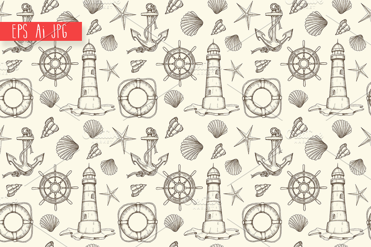 Vector Nautical Set, an Object Illustration by Tabiti (Photo 4 of 15)