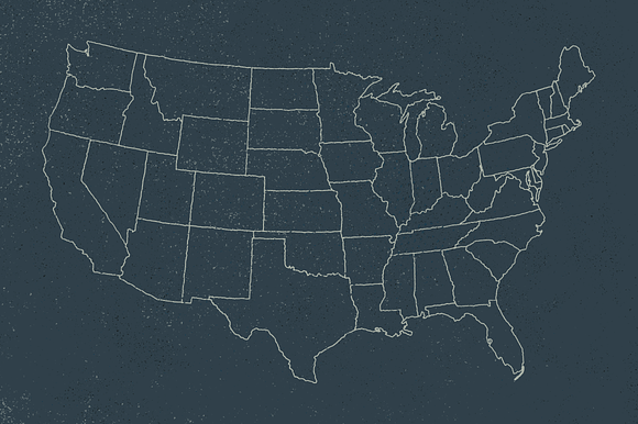 U.S. Map - Hand Illustrated preview 5
