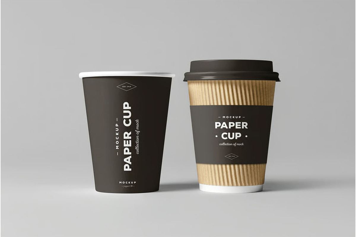 Paper Cups Mock-up, a Product Mockup by zippypixelstudio (Photo 6 of 9)