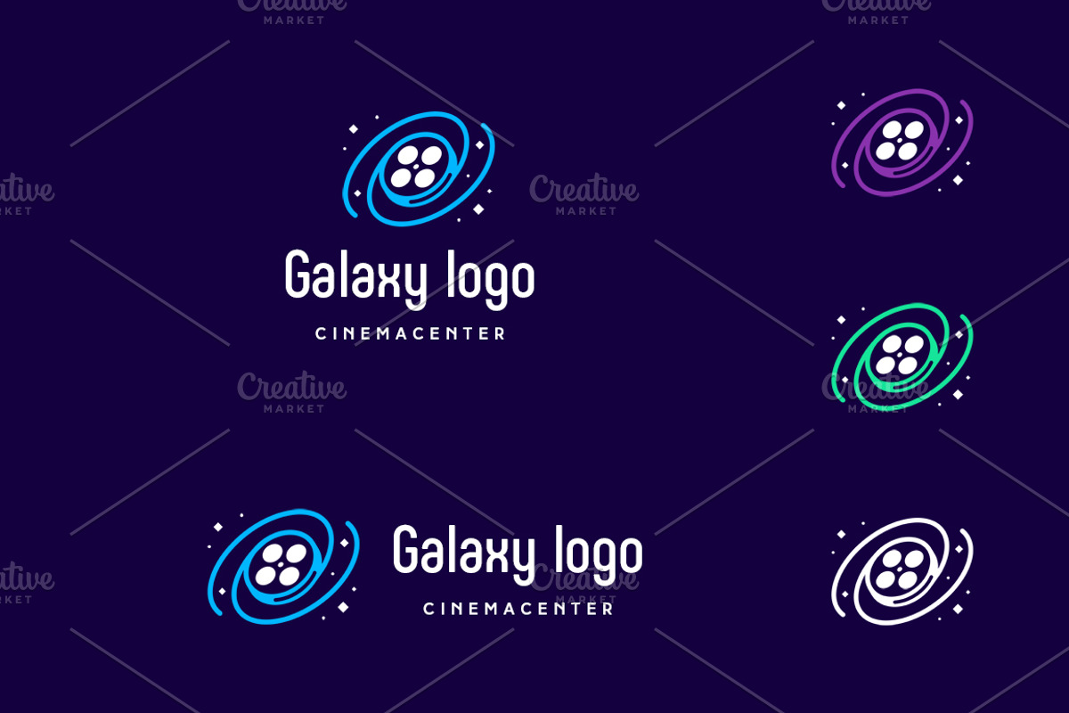 Galaxy Cinema/movie theater logo, a Branding & Logo Template by Dima&Leta Stolz (Photo 1 of 7)