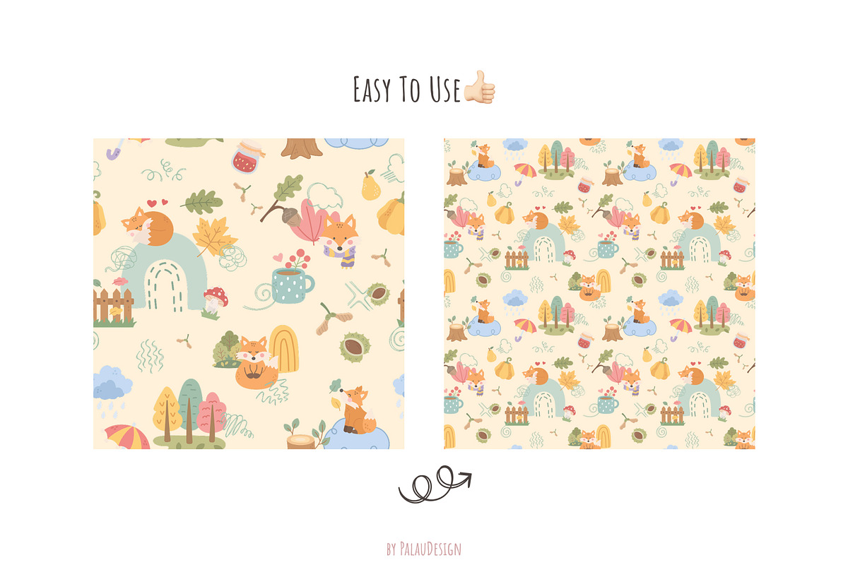 Autumn Woodland Patterns, a Pattern Graphic by Palau (Photo 9 of 9)