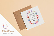 Floral Frame Clipart PNG, an Illustration by zahidhossainalif (Thumbnail 2 of 3)
