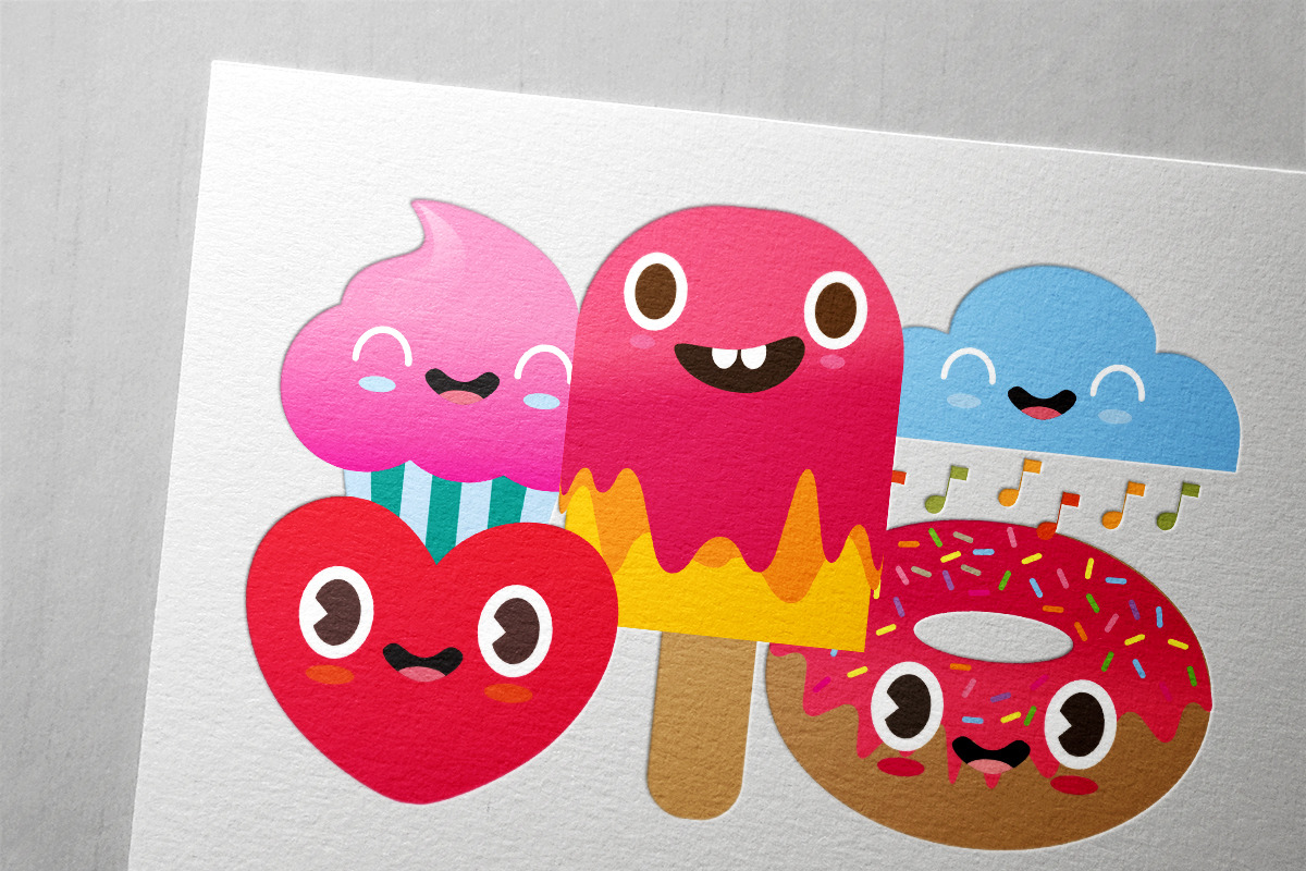 Cute 16 Little stickers!, a Food Illustration by Asaelv Shop! (Photo 2 of 3)