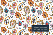 Paisley hand drawn seamless pattern, a Pattern Graphic by Naty Art (Thumbnail 1 of 6)
