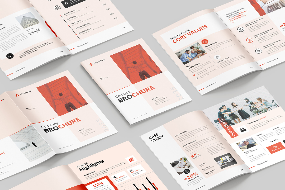 Company Profile Brochure Template, a Brochure Template by StyleArt (Photo 3 of 10)