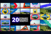 Dynamic Ragged Transitions for FCPX, a Templates & Theme by FlashFXbox (Thumbnail 1 of 2)